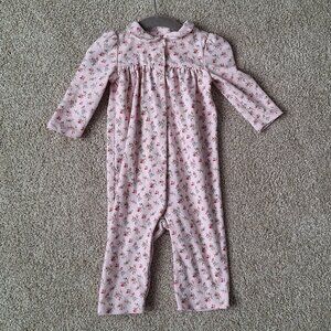 Ralph Lauren Floral Cotton Interlock Coverall 9 Months
